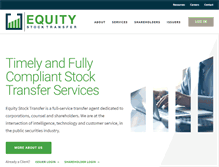 Tablet Screenshot of equitystock.com